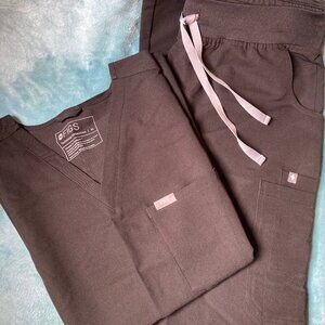 Black FIGS set - Med Catarina Slim & M-Tall HW Yola